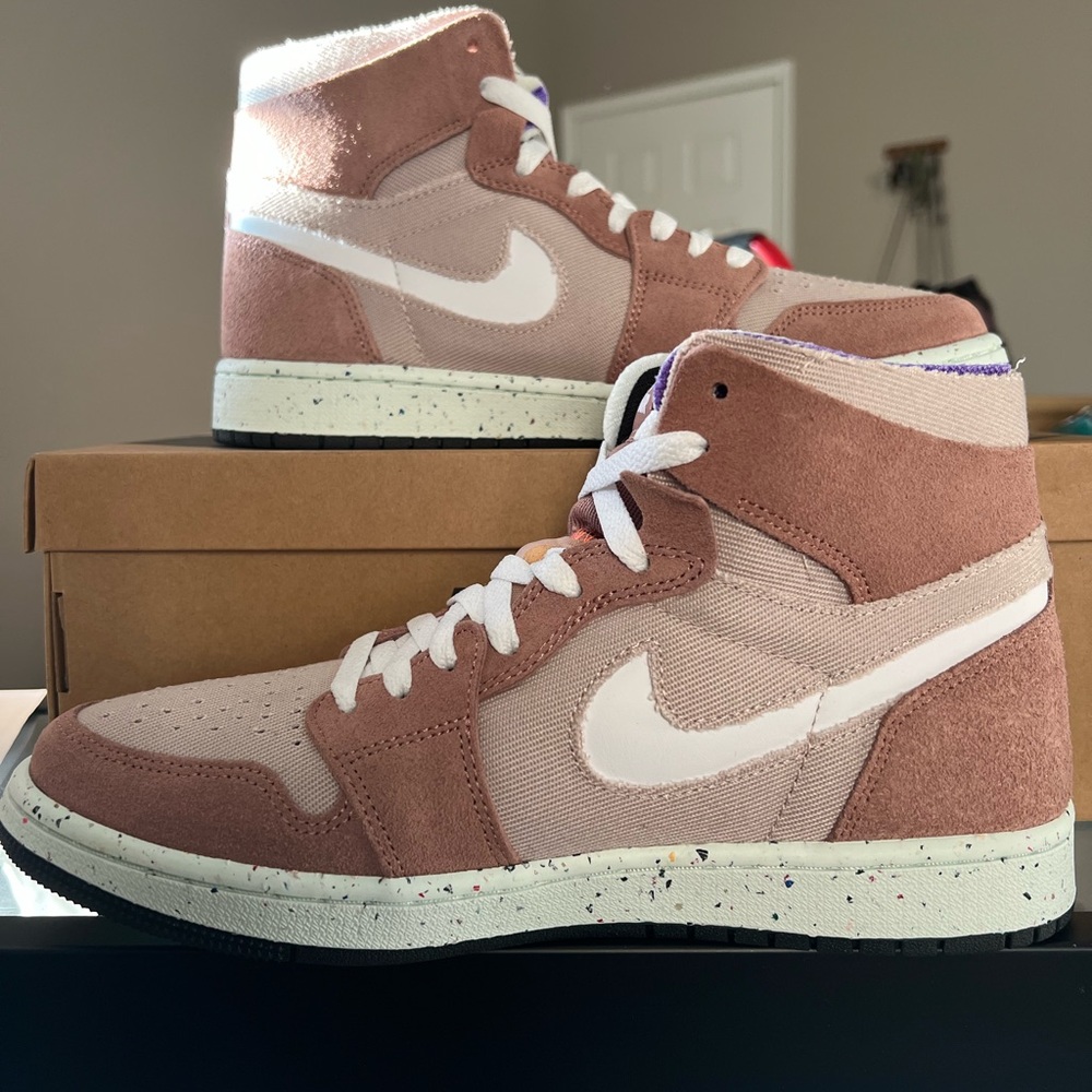 White/Rose Air Jordan 1’s